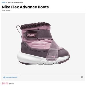 Nike Flex Advance Off Pink Purple White Winter Boots Infant 4c